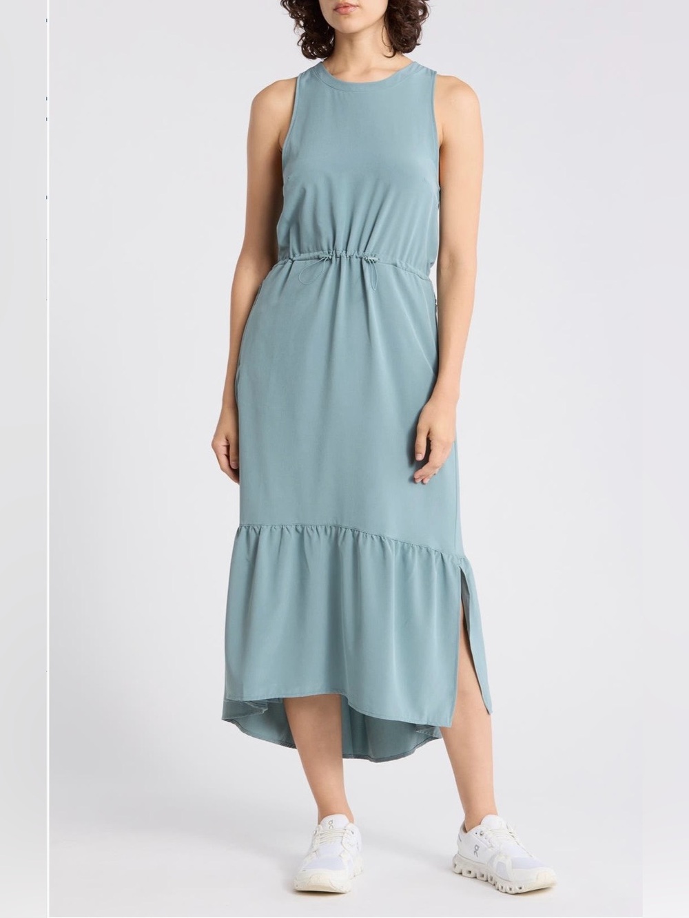 NEW…Zella Pursuit Tiered Midi Dress Blue